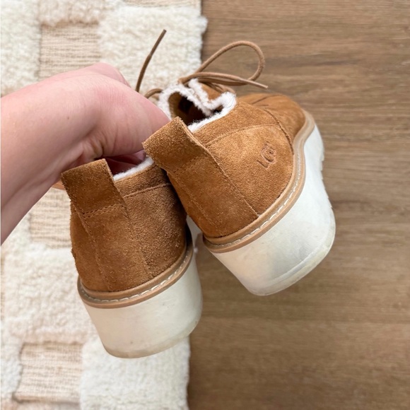 Ugg Johanna Spill Seam Wedge Oxford in Chestnut Suede - Picture 7 of 7